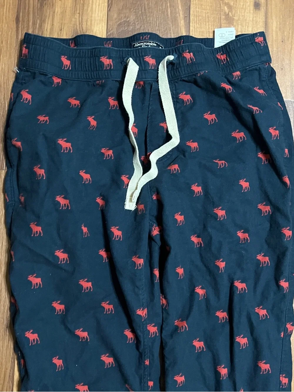 Abercrombie & Fitch Y2K Moose Print Lounge Pants Mens Size Medium Sleepwear